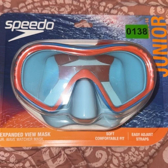 Speedo Junior Expanded View Mask - Orange and Blue & aerie aviator sunglasses - Picture 2 of 4